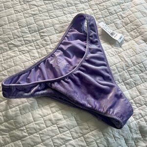 PacSun Lavender Velvet Bikini Bottoms in SIZE MEDIUM